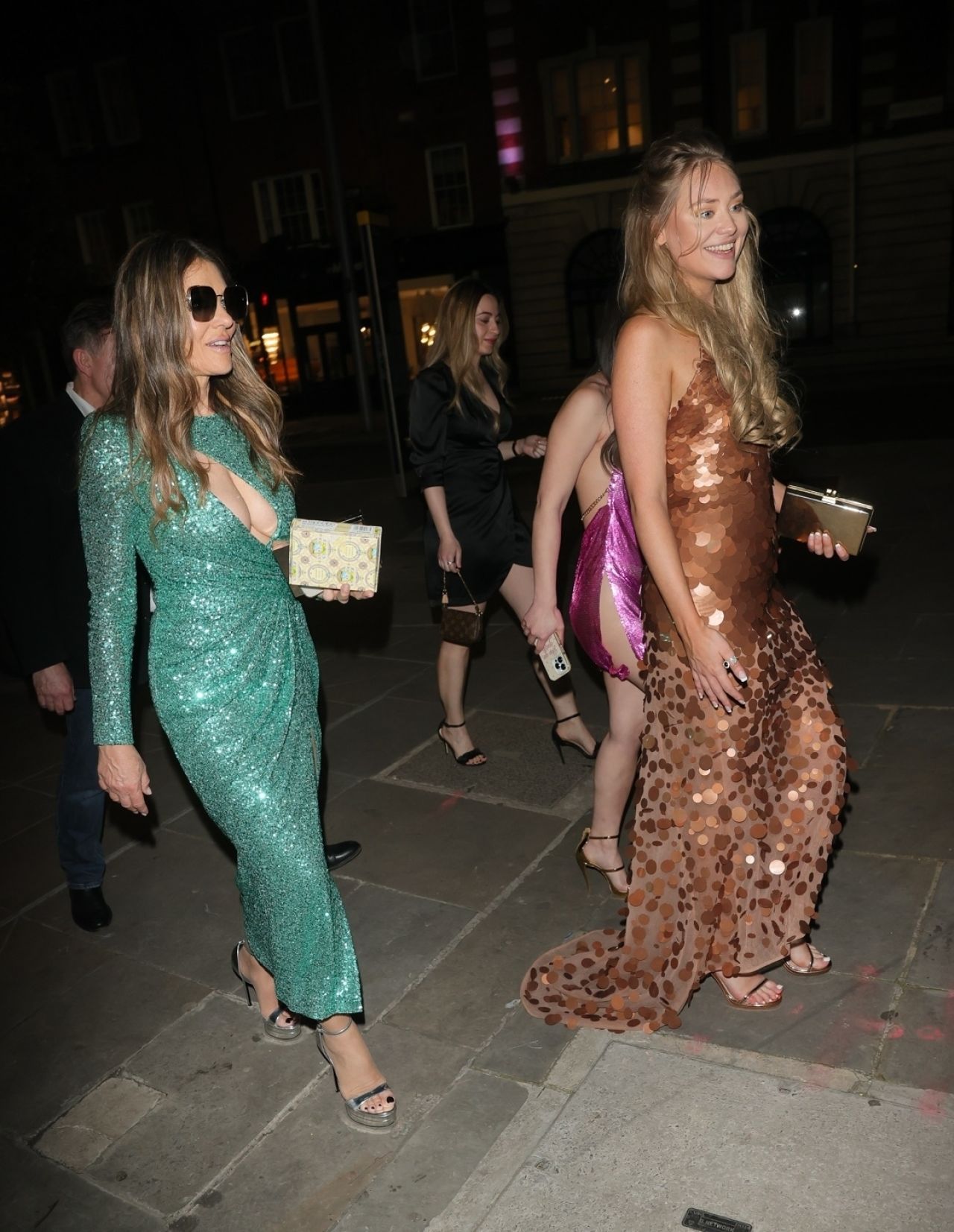 Elizabeth Hurley and Georgia Lock Night Out in London7